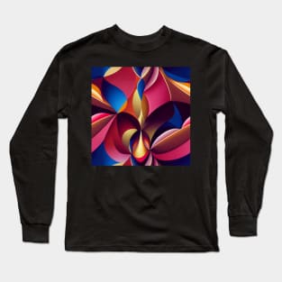 Sacred Geometry Vibrant Pattern Long Sleeve T-Shirt